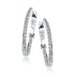 Load image into Gallery viewer, Hoop Earring in 14k Gold with Diamonds