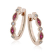 Load image into Gallery viewer, ZE720 Color Earring in 14k Gold with Diamonds