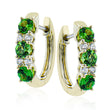 Load image into Gallery viewer, Color Hoop Earrings in 14k Gold with Diamonds