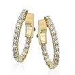 Load image into Gallery viewer, Hoop Earring in 14k Gold with Diamonds