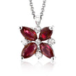 Load image into Gallery viewer, ZP1006 Color Pendant in 14k Gold with Diamonds