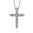 Load image into Gallery viewer, ZP289 Cross Pendant in 14k Gold with Diamonds