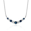Load image into Gallery viewer, Sapphires Color Pendant in 14k Gold with Diamonds