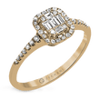 Load image into Gallery viewer, ZR1230 WHITE 14K SEMI ROSE
