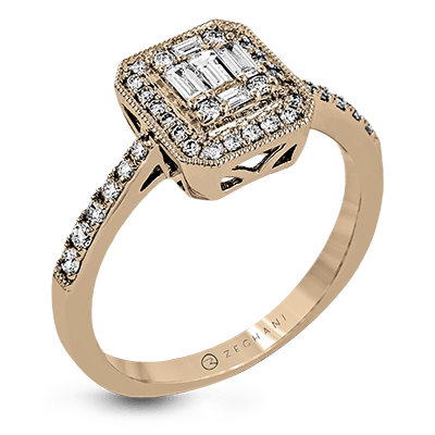 ZR1234 WHITE 14K X ROSE