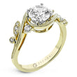 Load image into Gallery viewer, ZR1470 Engagement Ring in 14k Gold with Diamonds