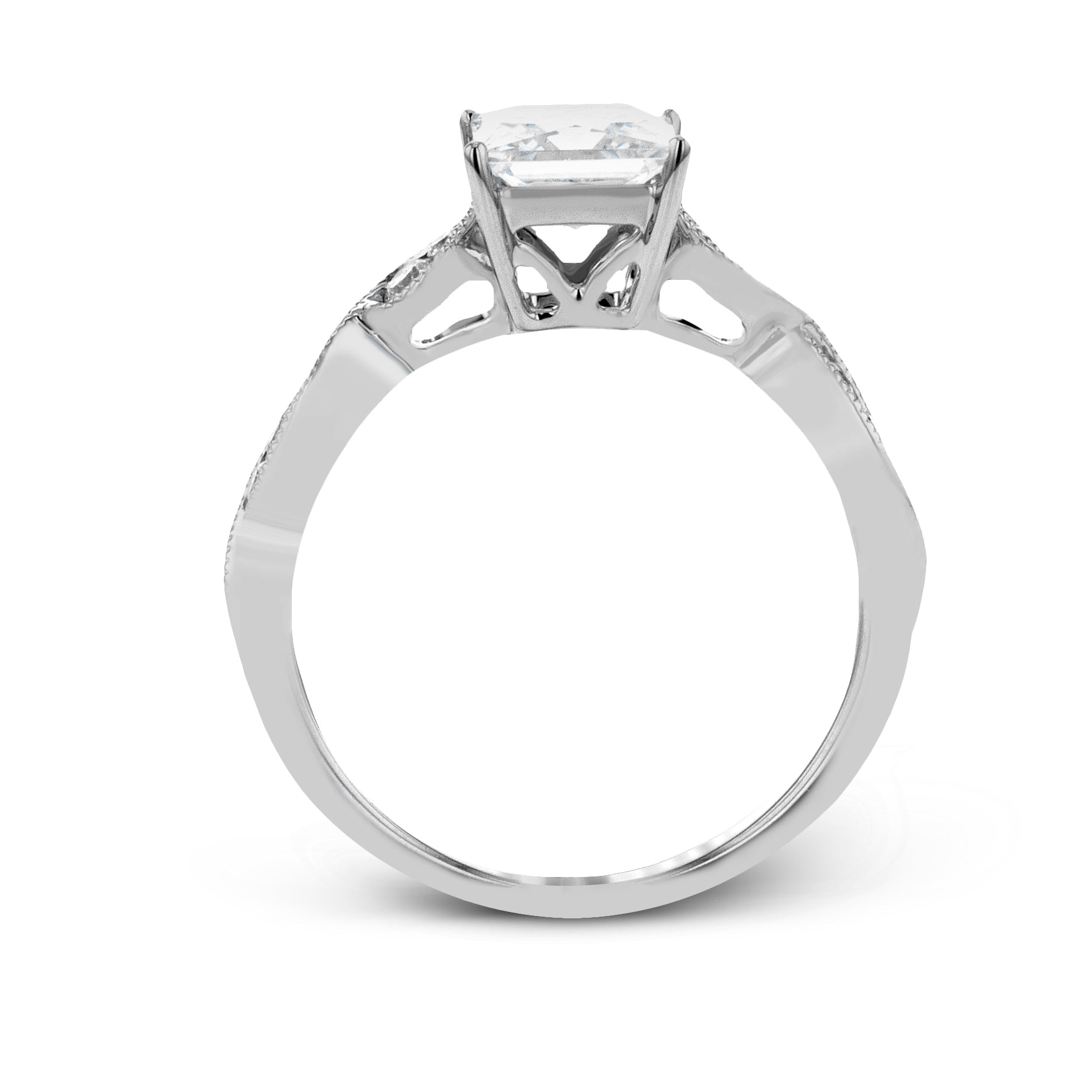 Engagement Ring in 14k Gold with Diamonds