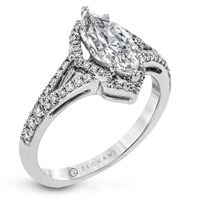 ZR1686 WHITE 14K SEMI