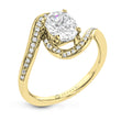 Load image into Gallery viewer, ZR1687 Engagement Ring in 14k Gold with Diamonds