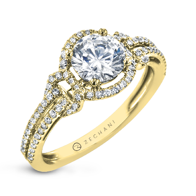 ZR1708 WHITE 14K SEMI YELLOW