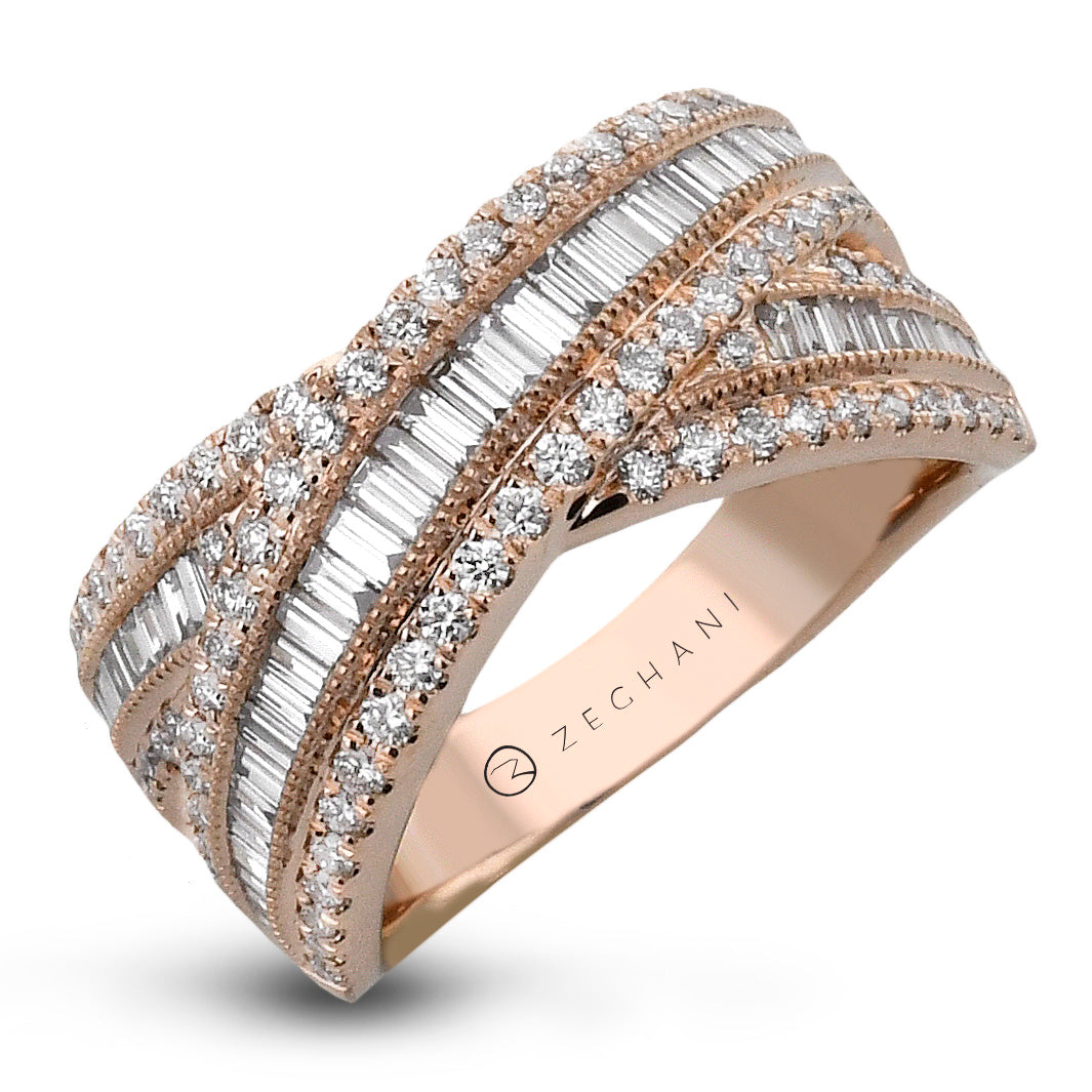 Fashion Ring in 14k Gold with Diamonds