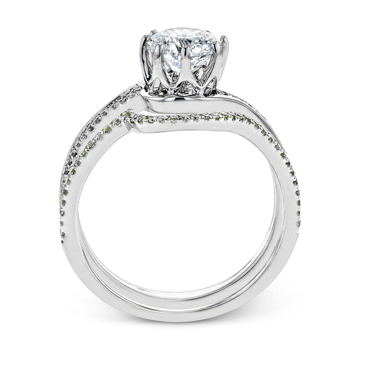 Wedding Set in 14k Gold with Diamonds