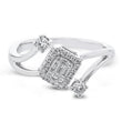 Load image into Gallery viewer, Right Hand Ring in 14k Gold with Diamonds
