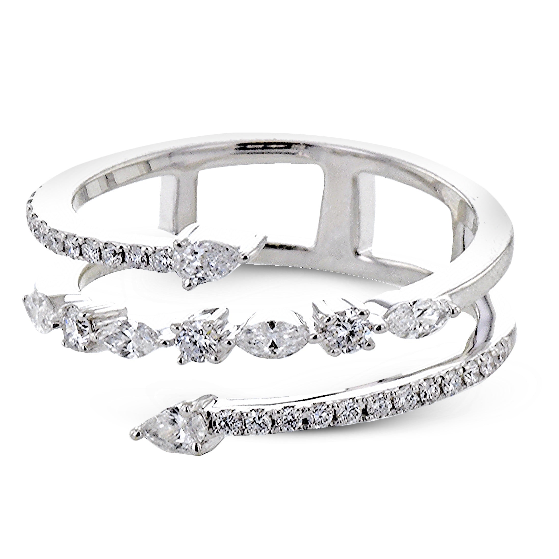 Fashion Ring in 14k Gold with Diamonds