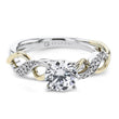 Load image into Gallery viewer, ZR2223 Engagement Ring in 14k Gold with Diamonds