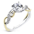 Load image into Gallery viewer, ZR2223 Engagement Ring in 14k Gold with Diamonds
