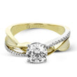 Load image into Gallery viewer, ZR2310 Engagement Ring in 14k Gold with Diamonds