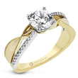 Load image into Gallery viewer, ZR2310 Engagement Ring in 14k Gold with Diamonds