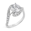 Load image into Gallery viewer, Round Engagement Ring in 14k Gold with Diamonds