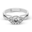 Load image into Gallery viewer, ZR2404 Engagement Ring in 14k Gold with Diamonds