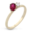 Load image into Gallery viewer, Ruby Color Ring in 14k Gold