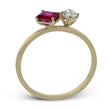 Load image into Gallery viewer, Color Ring in 14k Gold with Diamonds