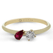 Load image into Gallery viewer, ZR2515 Color Ring in 14k Gold with Diamonds