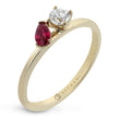 Load image into Gallery viewer, ZR2515 Color Ring in 14k Gold with Diamonds