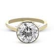 Load image into Gallery viewer, Bezel Engagement Ring in Gold with Diamonds