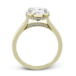 Load image into Gallery viewer, Bezel Engagement Ring in Gold with Diamonds