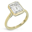 Load image into Gallery viewer, Bezel Engagement Ring in Gold with Diamonds