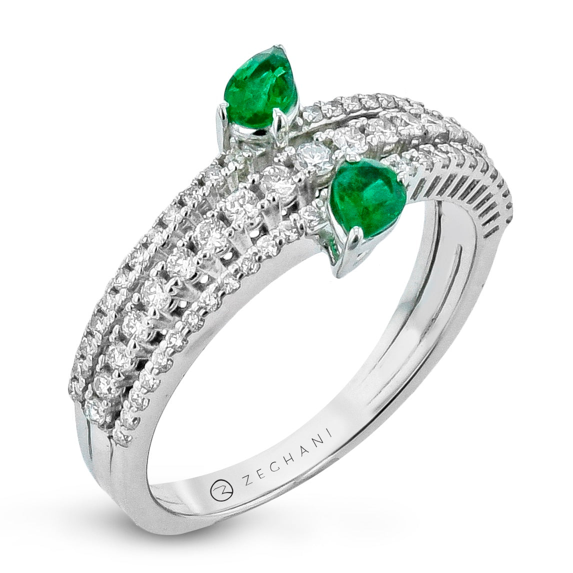 Color Ring in 14k Gold with Diamonds
