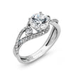 Load image into Gallery viewer, ZR880 Engagement Ring in 14k Gold with Diamonds