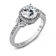 Load image into Gallery viewer, ZR909 Engagement Ring in 14k Gold with Diamonds