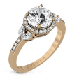 Load image into Gallery viewer, ZR909 WHITE 14K SEMI ROSE
