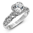 Load image into Gallery viewer, ZR914 Engagement Ring in 14k Gold with Diamonds