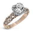 Load image into Gallery viewer, ZR914 WHITE 14K SEMI ROSE