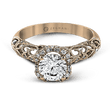 Load image into Gallery viewer, ZR914 WHITE 14K SEMI ROSE 1