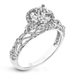 Load image into Gallery viewer, ZR924 Engagement Ring in 14k Gold with Diamonds