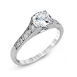 Load image into Gallery viewer, ZR969 Engagement Ring in 14k Gold with Diamonds