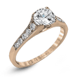 Load image into Gallery viewer, ZR969 WHITE 14K SEMI ROSE