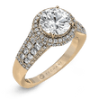 Load image into Gallery viewer, ZR973 WHITE 14K SEMI ROSE