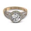 Load image into Gallery viewer, ZR973 WHITE 14K SEMI ROSE 1