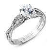 Load image into Gallery viewer, ZR998 Engagement Ring in 14k Gold with Diamonds