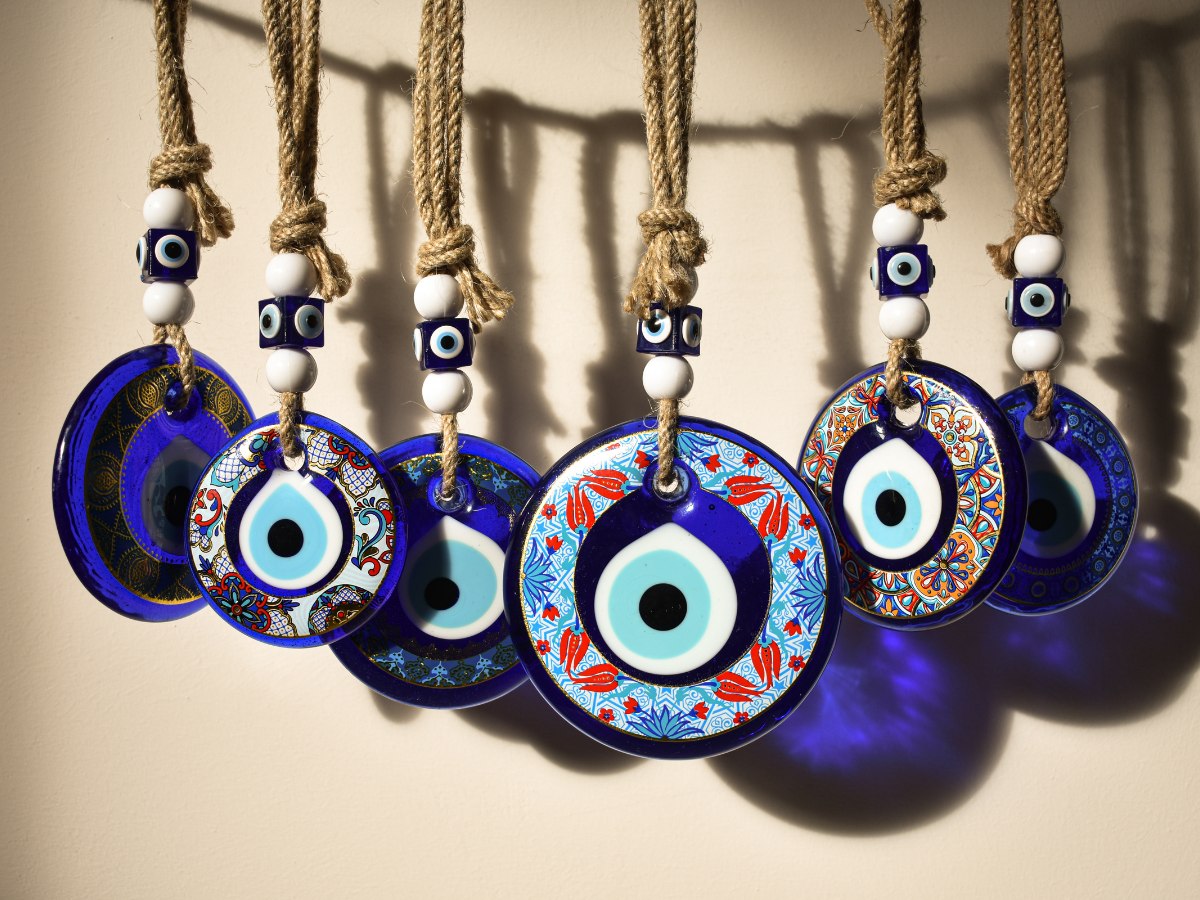 Turkish Lucky Evil Eye Beads Pendant Necklace Blue Eye Clavicle Women  Jewelry | eBay