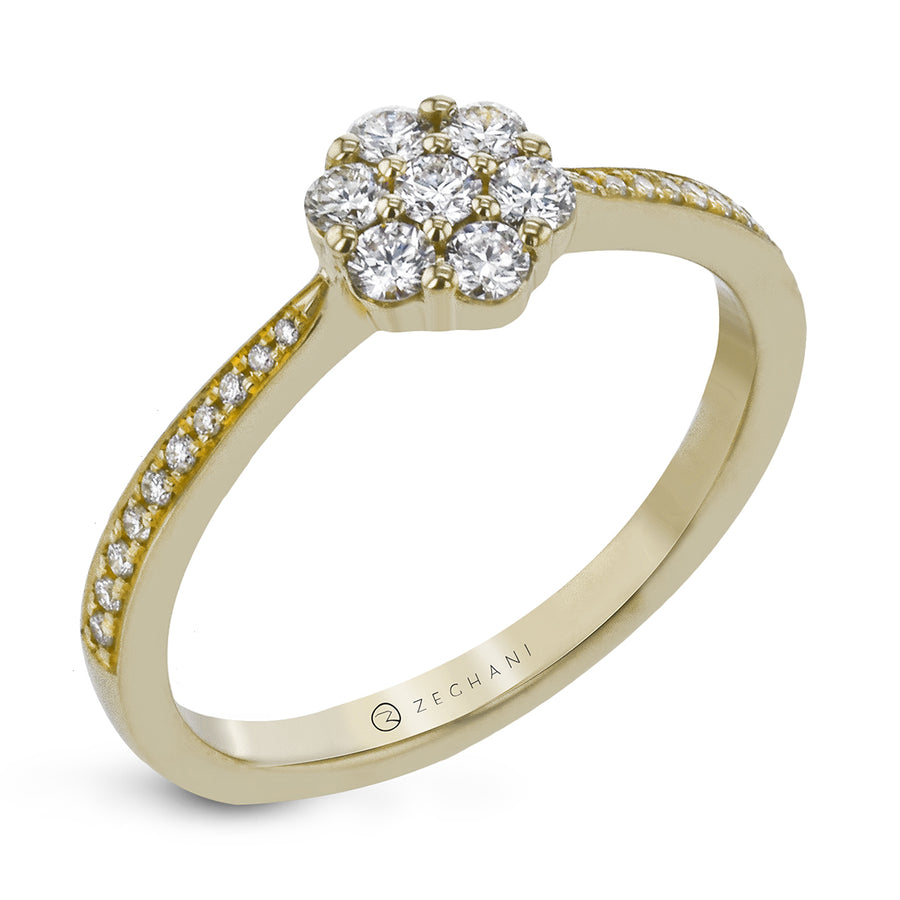 NGR113-Y Engagement Ring in 14k Gold with Diamonds