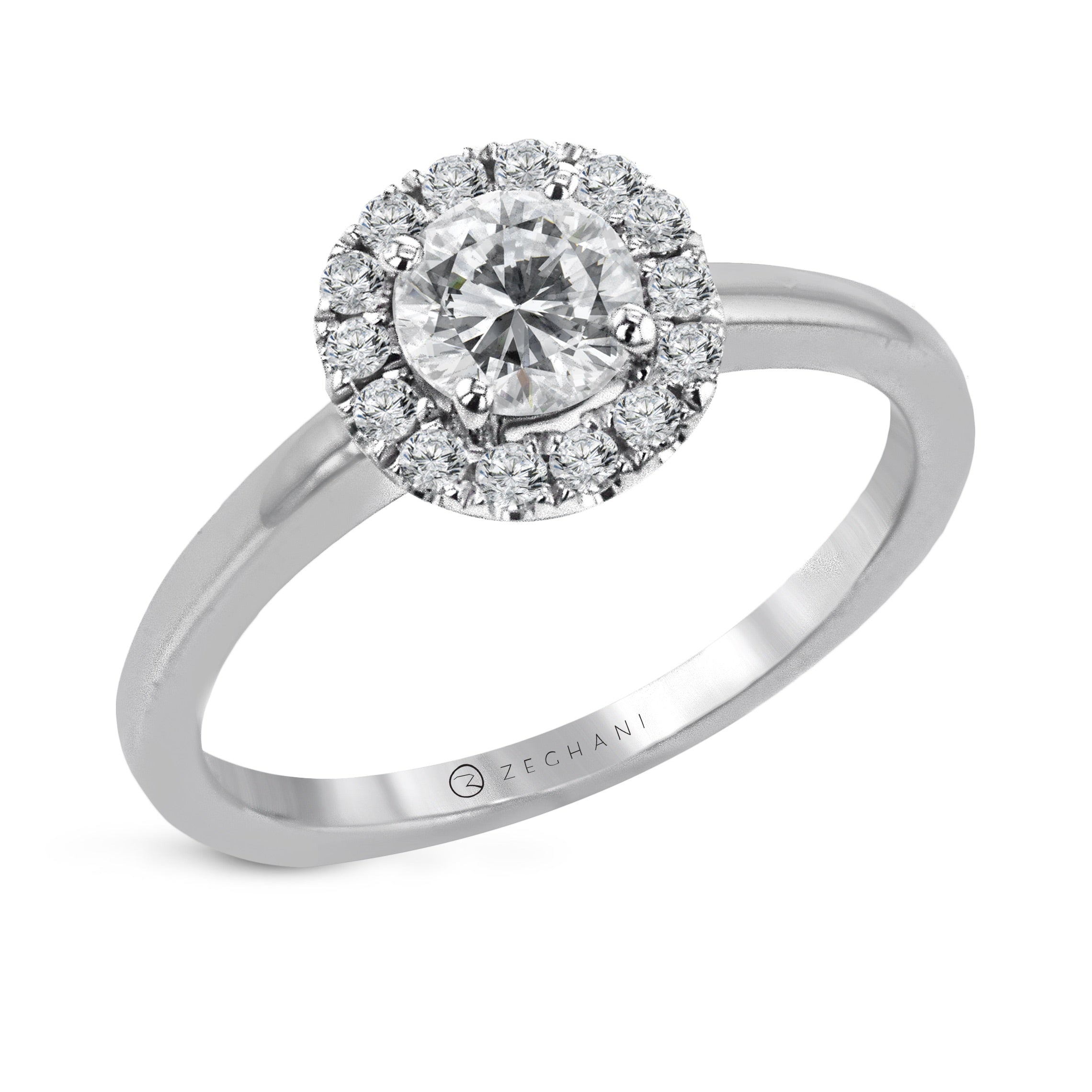 Engagement Ring in 14k Gold with Diamonds