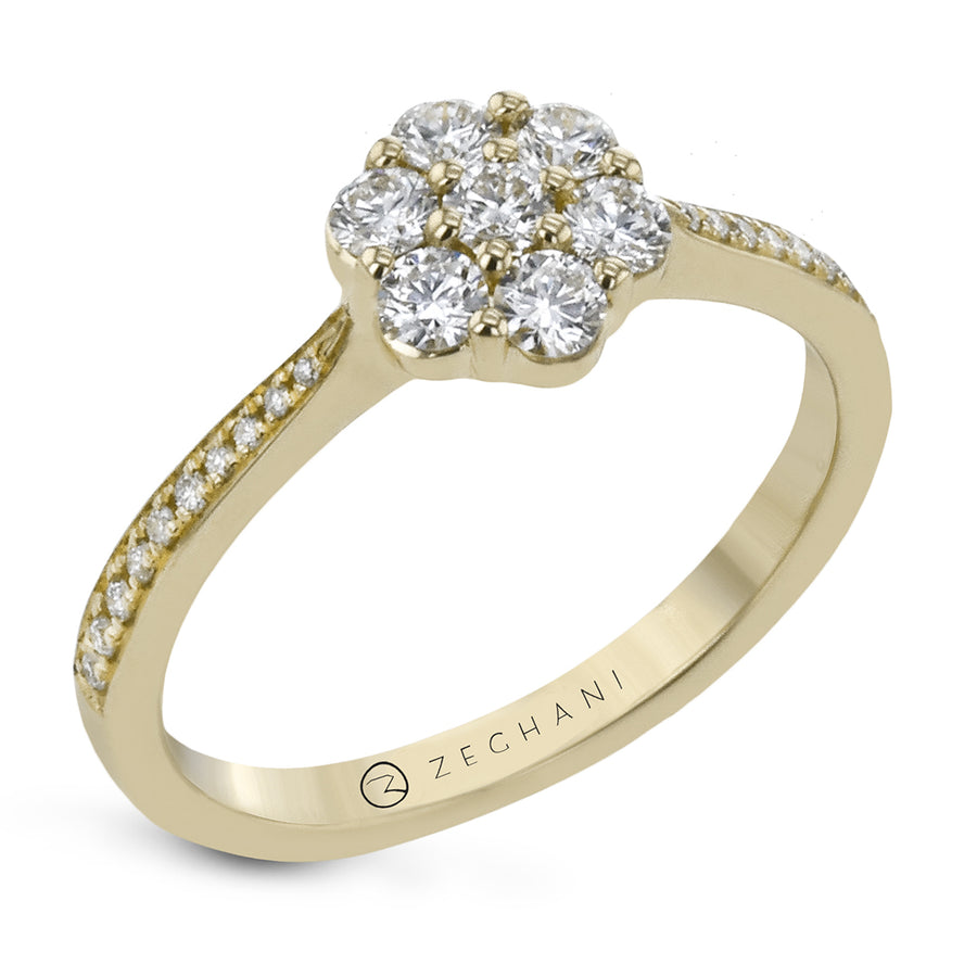 NGR114-Y Engagement Ring in 14k Gold with Diamonds