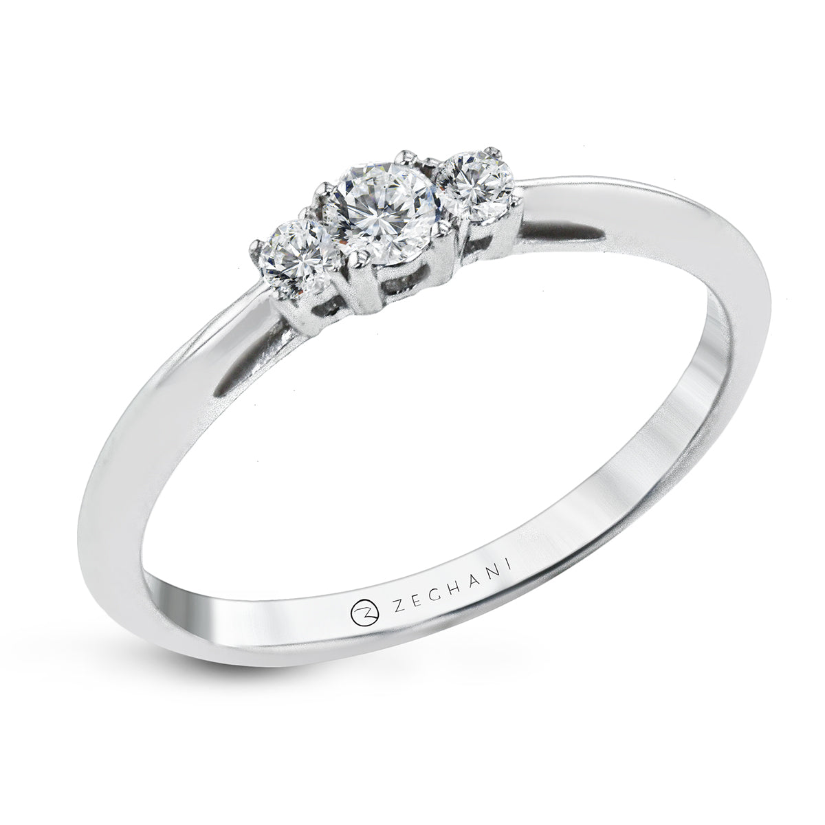 Engagement Ring in 14k Gold with Diamonds