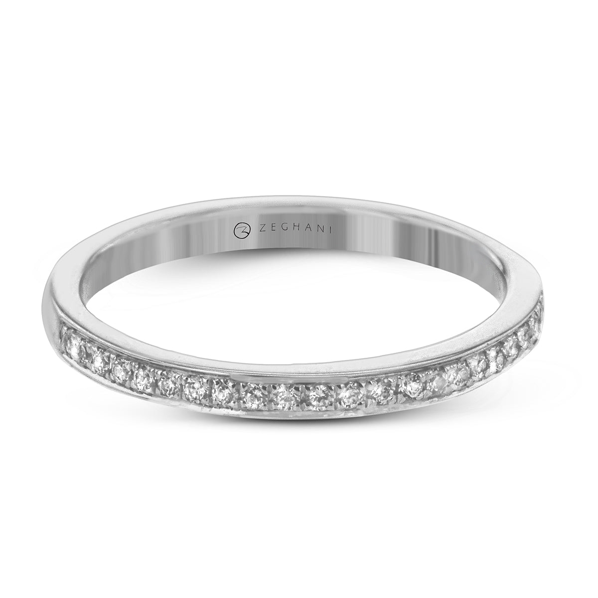 Wedding Band in 14k Gold with Diamonds